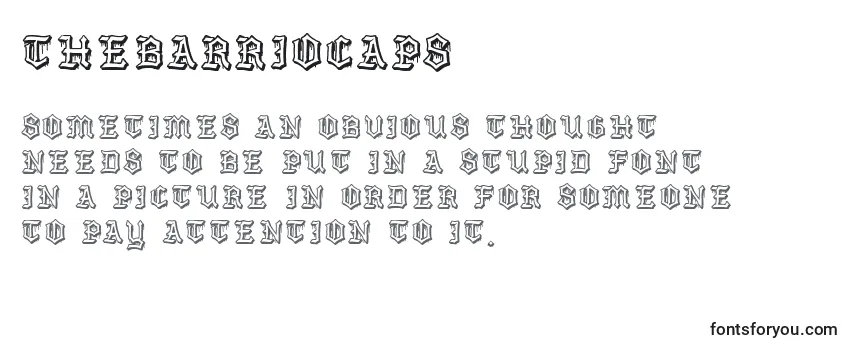 TheBarrioCaps Font
