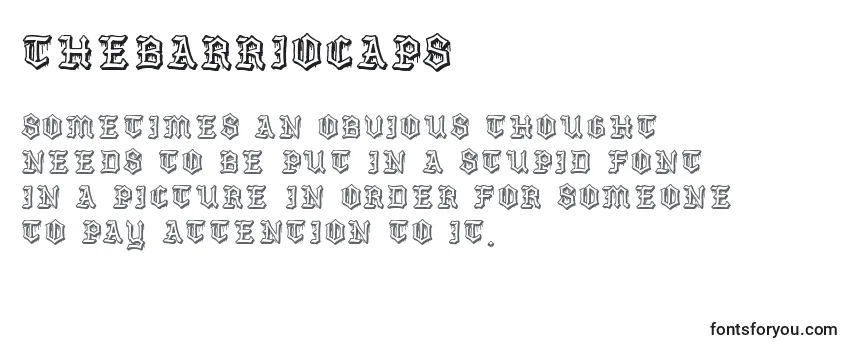 Fuente TheBarrioCaps Reseña de la fuente TheBarrioCaps