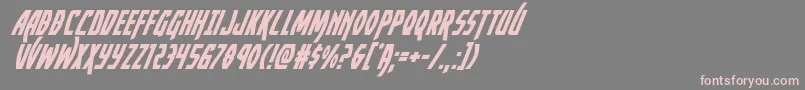 Yankeeclippersuperital Font – Pink Fonts on Gray Background
