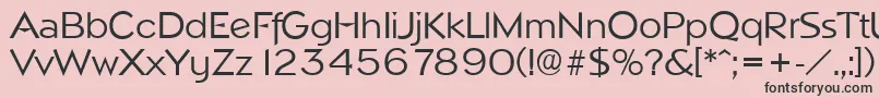 NapoliserialRegular Font – Black Fonts on Pink Background