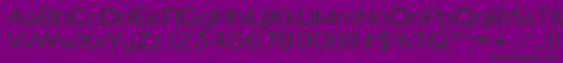 NapoliserialRegular Font – Black Fonts on Purple Background