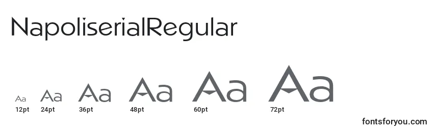 Размеры шрифта NapoliserialRegular