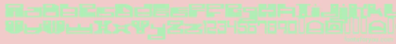 Ramm Font – Green Fonts on Pink Background