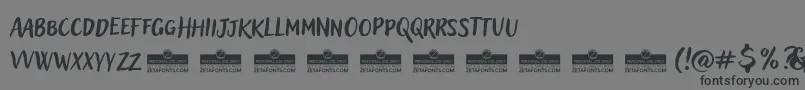 AdleryProBlockletterTrial Font – Black Fonts on Gray Background