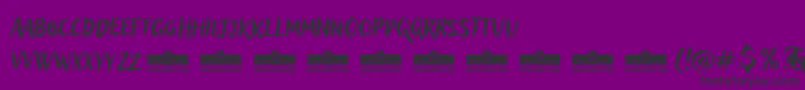 AdleryProBlockletterTrial Font – Black Fonts on Purple Background