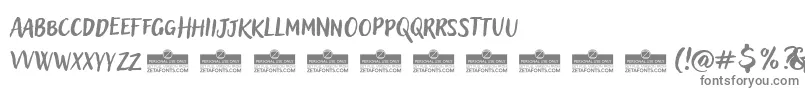 AdleryProBlockletterTrial-Schriftart – Graue Schriften auf weißem Hintergrund