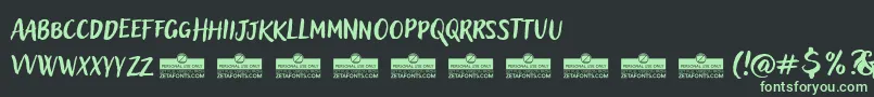 AdleryProBlockletterTrial Font – Green Fonts on Black Background