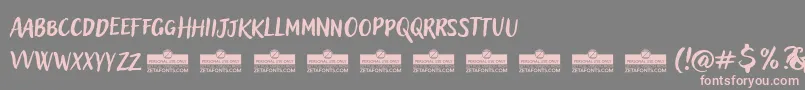 Шрифт AdleryProBlockletterTrial – розовые шрифты на сером фоне
