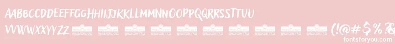 AdleryProBlockletterTrial Font – White Fonts on Pink Background