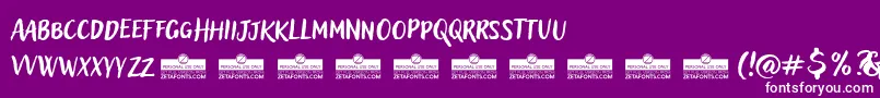 AdleryProBlockletterTrial Font – White Fonts on Purple Background