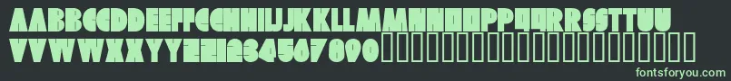 SkuerRegular Font – Green Fonts on Black Background