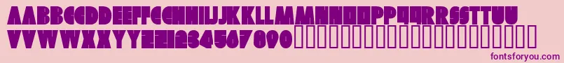 SkuerRegular Font – Purple Fonts on Pink Background