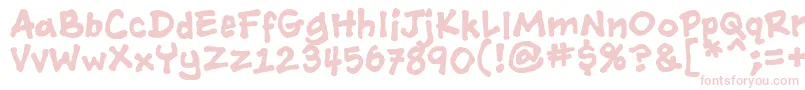 Ashcanbb ffy Font – Pink Fonts on White Background