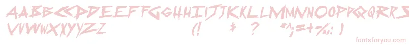SugarDeath2Italic Font – Pink Fonts on White Background