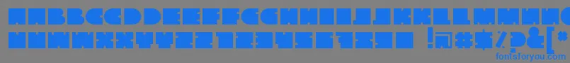 fuente Thegofont – Fuentes Azules Sobre Fondo Gris