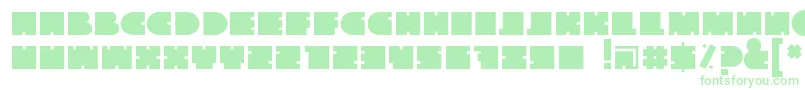 Czcionka Thegofont – zielone czcionki