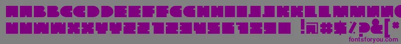 Thegofont-fontti – violetit fontit harmaalla taustalla