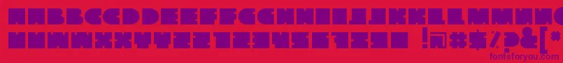 fuente Thegofont – Fuentes Moradas Sobre Fondo Rojo