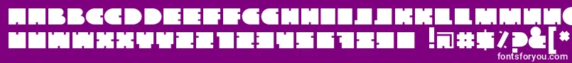 fuente Thegofont – Fuentes Blancas Sobre Fondo Morado