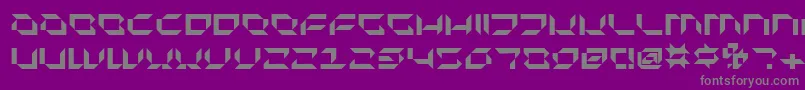 Plurn Font – Gray Fonts on Purple Background