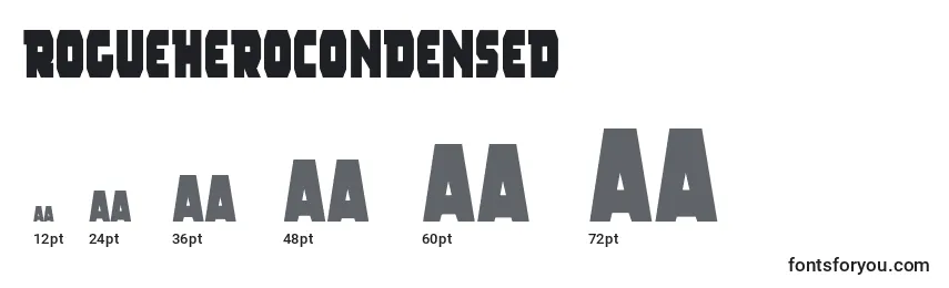 RogueHeroCondensed Font Sizes