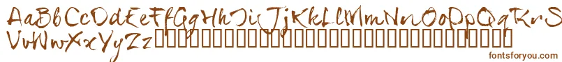 Шрифт SerialsT – коричневые шрифты на белом фоне