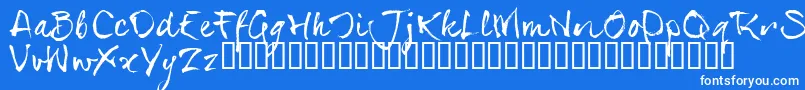 SerialsT Font – White Fonts on Blue Background