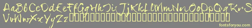Шрифт SerialsT – жёлтые шрифты на сером фоне