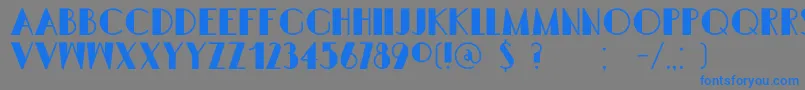 DkSemarangKolonial Font – Blue Fonts on Gray Background