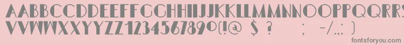 DkSemarangKolonial Font – Gray Fonts on Pink Background
