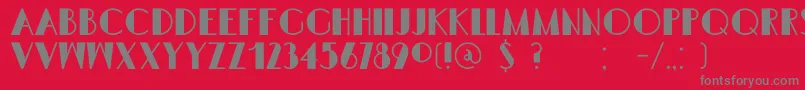 Шрифт DkSemarangKolonial – серые шрифты на красном фоне