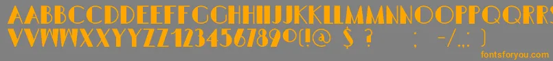 DkSemarangKolonial Font – Orange Fonts on Gray Background