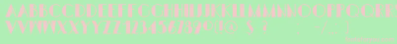 DkSemarangKolonial Font – Pink Fonts on Green Background