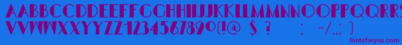 DkSemarangKolonial Font – Purple Fonts on Blue Background