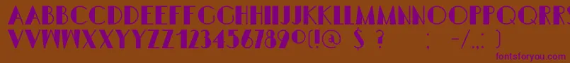 DkSemarangKolonial Font – Purple Fonts on Brown Background
