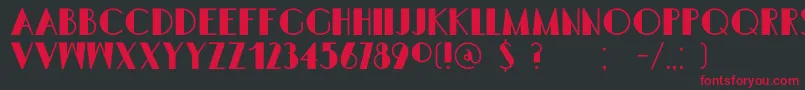 DkSemarangKolonial Font – Red Fonts on Black Background