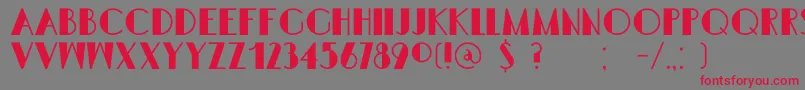 DkSemarangKolonial Font – Red Fonts on Gray Background