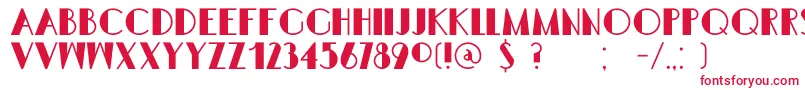 Шрифт DkSemarangKolonial – красные шрифты на белом фоне