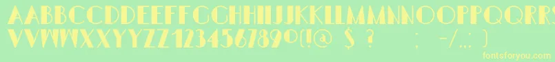 DkSemarangKolonial Font – Yellow Fonts on Green Background