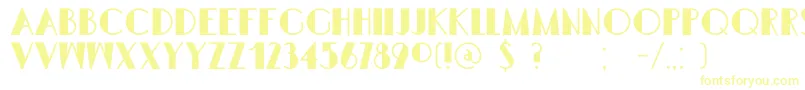 DkSemarangKolonial Font – Yellow Fonts on White Background