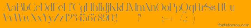 More about GinebraFont Font GinebraFont Font – Gray Fonts on Orange Background