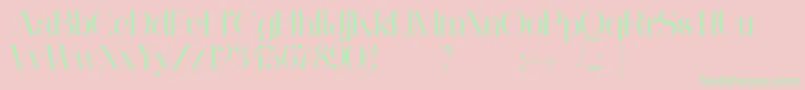 Weitere Informationen zur GinebraFont-Schriftart GinebraFont-Schriftart – Grüne Schriften auf rosa Hintergrund
