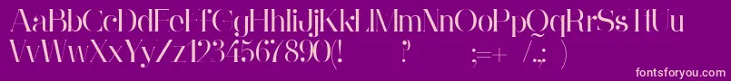 GinebraFont Font – Pink Fonts on Purple Background