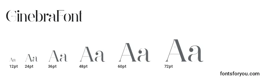GinebraFont Font Sizes