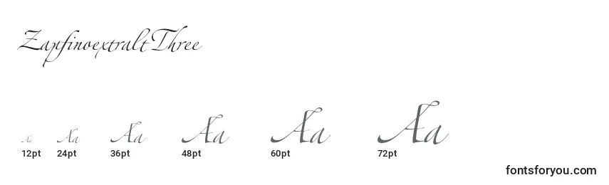Размеры шрифта ZapfinoextraltThree