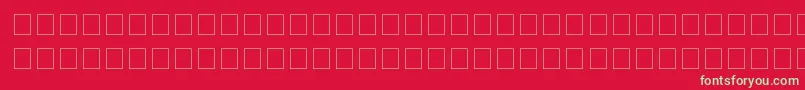Commodore64 Font – Green Fonts on Red Background