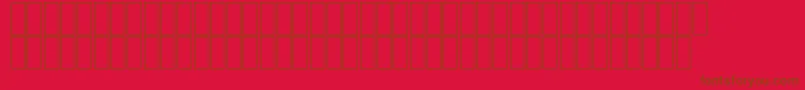 AgaJuhynaRegular Font – Brown Fonts on Red Background