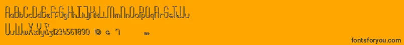 MoreBabydoll Font – Black Fonts on Orange Background