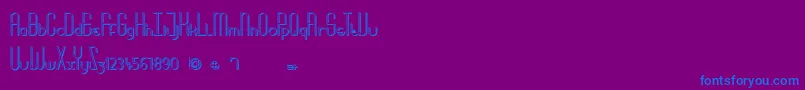 MoreBabydoll Font – Blue Fonts on Purple Background