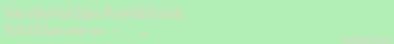 MoreBabydoll Font – Pink Fonts on Green Background